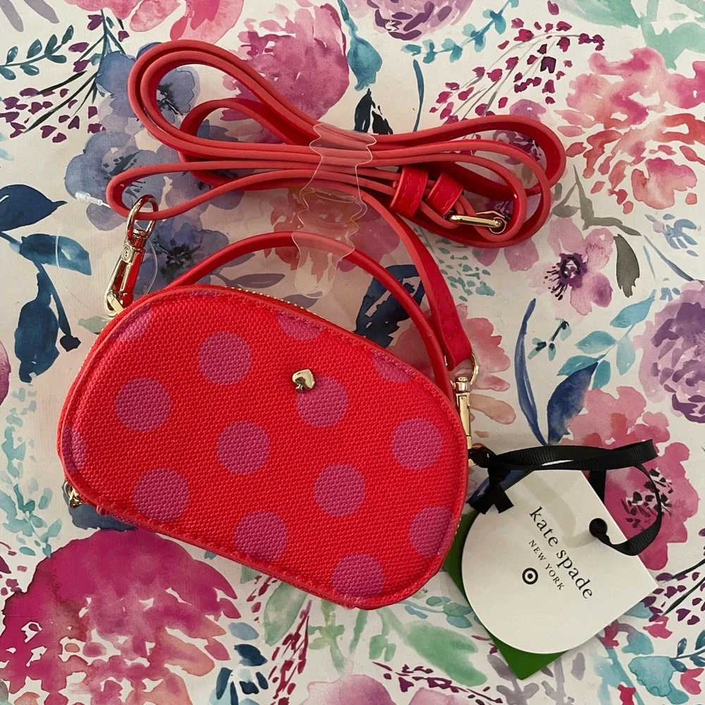 Kate Spade ♠️ mini polka dot crossbody purse - Picture 3 of 7